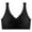 Black, variant on Abtuhar Women Thin Lace Wireless Breathable Support Bras