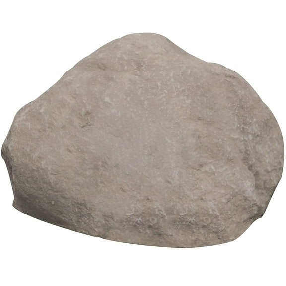 CrystalClear TrueRock Outdoor Faux Rock Cover, Artificial Landscape Boulder Enclosure, Fake Decorative Landscaping Fiberglass Protection Dome, Realistic Natural Texture, Sand Stone, Mini Size