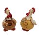 thumbnail image 2 of 2x estatua de pollo, adorno, artesanía, colección creativa, regalo, estatuilla de pollo, estatua de Animal para dormitorio, entrada y escritorio, 2 of 9
