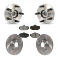 thumbnail image 1 of Transit Auto Front Hub Bearing Assembly Disc Brake Rotors and Semi-Metallic Pads Kit for Car 2001-2002 Ford Taurus with Police or Taxi Package KBB-105513, 1 of 11