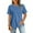 Blue, variant on Your-Sty Womens Loose Fit Tshirts Short Sleeve Summer Tops Casual Workout Yoga Tunic T Shirts Tops with Pocket
