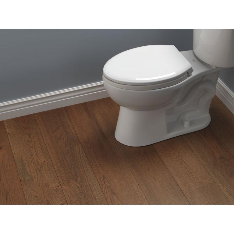 Elongated Slow-Close / Quick-Release Nightlight Seat in White