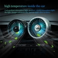 thumbnail image 2 of FrostHike USB Fan with Colorful LED Light Car Air Vent Mounted Multi-functional Silent Auto Cooler Cooling Fans For Vehicle Desk Dashboard Black, 2 of 5