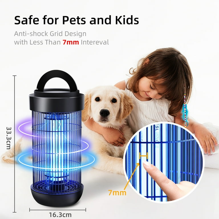 USB Automatic Fly Trap Electric Killer Pest Reject Control Repeller  Detachable Insect Traps Indoor Outdoors Fly