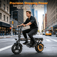 AZHAR 750W Foldable Electric Bike for Adults, 48V 10Ah Removable ...