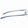 thumbnail image 3 of B+D Folding Readers Matt Silver/Blue +1.00 Eyeglasses 2244-75-10, 3 of 3