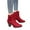 Wine, variant on AnuYalue 2025 Women's Ankle Boots Chunky Stacked Heel Zipper Booties Cowboy Boots Cowgirl Ankle Boots Western Pointed Toe Short Cowboy Boots for Women,Girl,Party