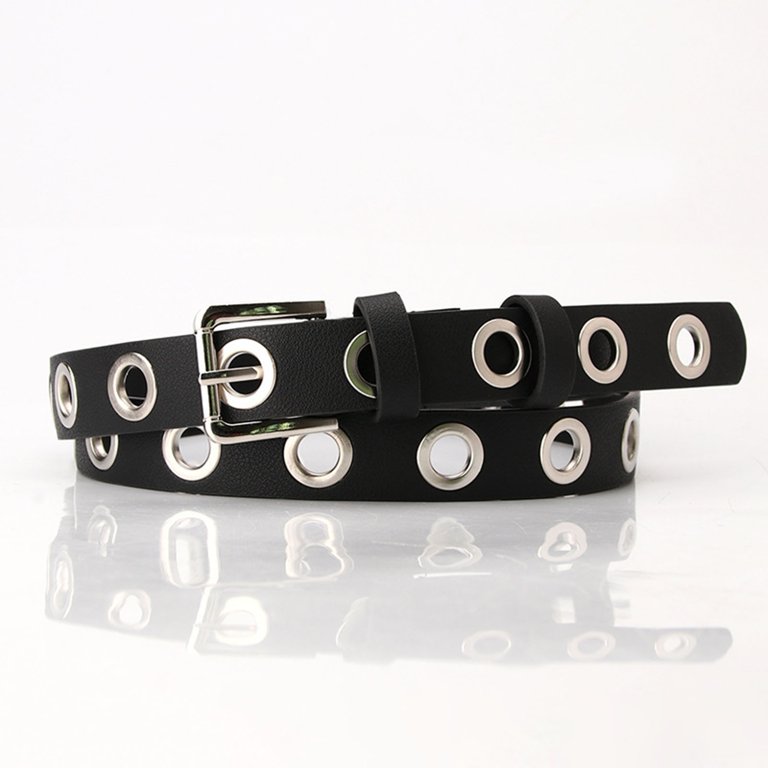 TNOBHG Fashionable Eyelet Belt for Women Women Thin Pants  display picture 2