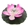 thumbnail image 1 of Lámpara flotante de flor de loto que cambia de Color con energía Solar resistente al agua, color rosa colorido para jardín, 1 of 8