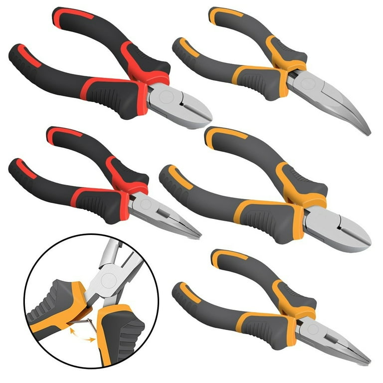 GLFSIL Insulated Pliers Electrical Wire Crimping Self-Adjusting 