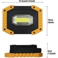 thumbnail image 5 of Rechargeable LED Flood Light 30W 2000 LM Construction Site Work Light with 4X Battery 3 Modes Portable Lantern USB LED Spotlight for Camping, Building, 5 of 5