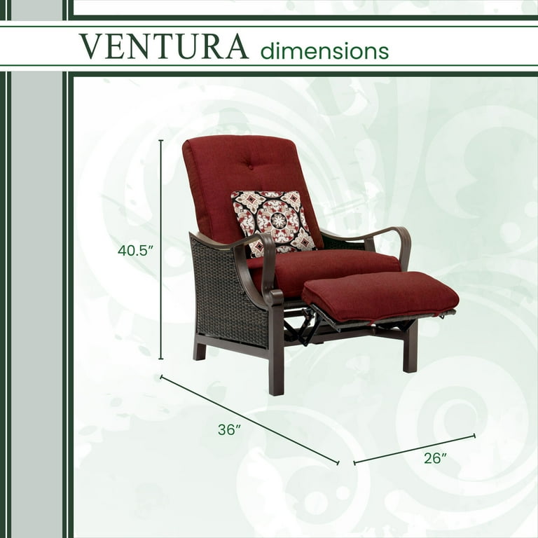 Ventura Recliner Assembly by Hanover Outdoor 