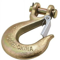 National Hardware - 3256BC 3/8" Clevis Slip Hook with Latch - Yellow Chromate