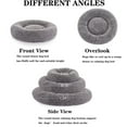 thumbnail image 6 of WATANIYA Calming Donut Dog Bed 30", Anti-Anxiety Cozy Soft Plush Faux Fur Round Pet Bed, Grey, 6 of 7