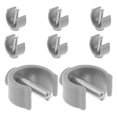 thumbnail image 1 of 8PCS Walking Sticks Buckle Crutch Accessories C-Shape Latch Pin Non-Slip Crutch Tips Walking Canes Latch Pin Trekking Poles Replacement Parts, 1 of 4