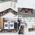 thumbnail image 6 of 2 Piece Christmas Plaid Kitchen Rug Sets Welcome Christmas Snowflake Kitchen Floor Mat Anti Fatigue Rugs for Kitchen Floorfor Bath Cooking (47x17+30x17 Inches), 6 of 7