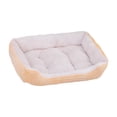 thumbnail image 2 of Sofá cama para perros pequeños Yinane cama para cachorros lavable terciopelo amarillo 60 cm x 45 cm, 2 of 8