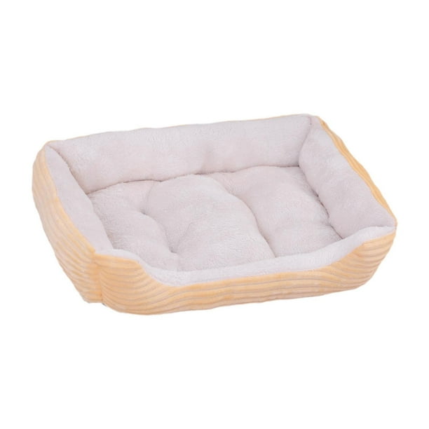 Sofá cama para perros Cama para perros pequeños con funda extraíble lavable Transpirable con ancho amarillo