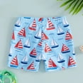 thumbnail image 4 of LRen Toddler Boy Pink Swim Trunks 4t with Compression Liner Stretch Drawstring Beach Casual Shorts Kids Boys Casual Fashion Cartoon Dinosaur Prints Boys Swim Suit Size 10, 4 of 5