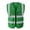 Green, variant on Fluorescent Reflective Safety Vest, High Visibility Traffic Construction Workwear Sleeveless Reflective Jacket for Road Site Worker Security Guard Gold 2XL