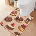 thumbnail image 2 of Yayeee Bath Rug for Bathroom Floor Non Slip Rectangle Fluffy Soft Absorbent Mat, 16"x24", Creamy Cake, 2 of 7