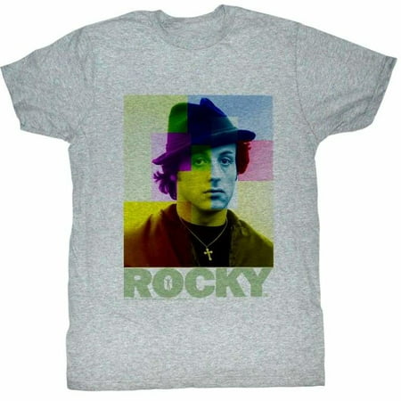 Rocky Movies Colorful Rocks Adult Short Sleeve T Shirt