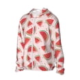 thumbnail image 2 of KLL Watermelon Print Men's Women’s UPF 50+ Sun Protection Outdoor Hoodie Jacket Long Sleeve Fishing Hiking Performance Shirt-XX-Large, 2 of 6