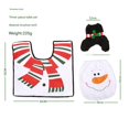 thumbnail image 2 of Christmas Clearance Holiday Deals 2024! Rvasteizo Christmas Decorations, Christmas Toilet Cover Santa Claus Four Piece Set Toilet Christmas Anti Fatigue Kitchen Mat , Waterproof Non-Slip Kitchen Mats, 2 of 6
