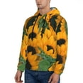 thumbnail image 2 of Bingfone Sunflowers 7 Men'S Drawstring Hoodie Long Sleeve Pocket Sweatshirts-4x-Large, 2 of 9