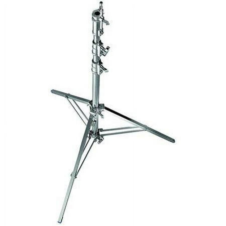 Image of 11.5 Steel Silver Combo Stand 35 with 2 Risers 3 Sections and 1 Leveling Leg
