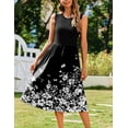 thumbnail image 3 of Vestido Zeagoo, camiseta floral sin mangas de verano con bolsillos, 3 of 6
