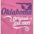 thumbnail image 2 of Oklahoma Cute State Shape Filagree OK Women's Graphic T Shirt Tees Brisco Brands S, 2 of 6