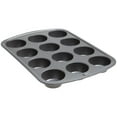 thumbnail image 2 of 12-Cup Nonstick Steel Muffin and Cupcake Pan, Gray, GoodCook, 2 of 7