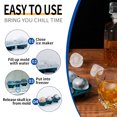 thumbnail image 3 of CSChome Ice Cube Tray Ice Cube Tray with Lid: Non sticky 3D Rose Ball Mold for DIY Baking, 3 of 7