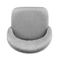 thumbnail image 6 of Linon Alyssa Upholstered Adjustable Swivel Desk Chair Gold Legs in Light Gray, 6 of 17
