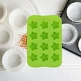 thumbnail image 3 of DIY 12 Cavities Ice Cube Shaped Ice Making Mold Chocolate Mould Kitchen Accessories (Green), 3 of 8