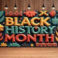thumbnail image 5 of Colorful Design Black History Month Celebration Banner Decorative Elements Cultural Sign for Educational Events Community Gatherings School Decorations, 5 of 8