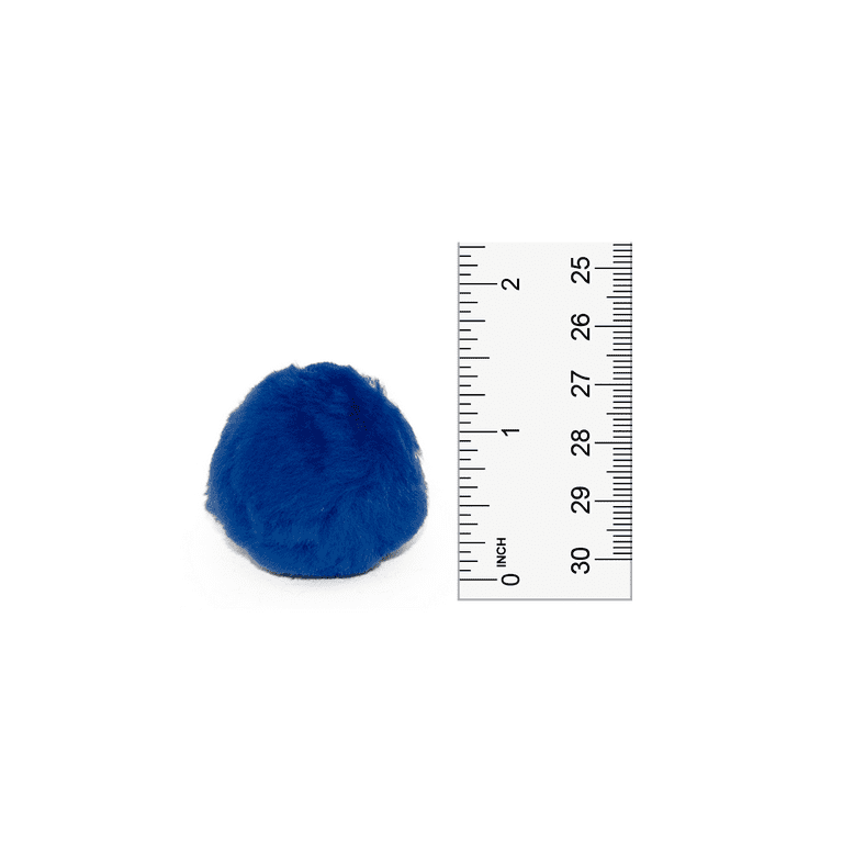 1.5 inch Royal Blue Craft Pom Poms 50 Pieces 