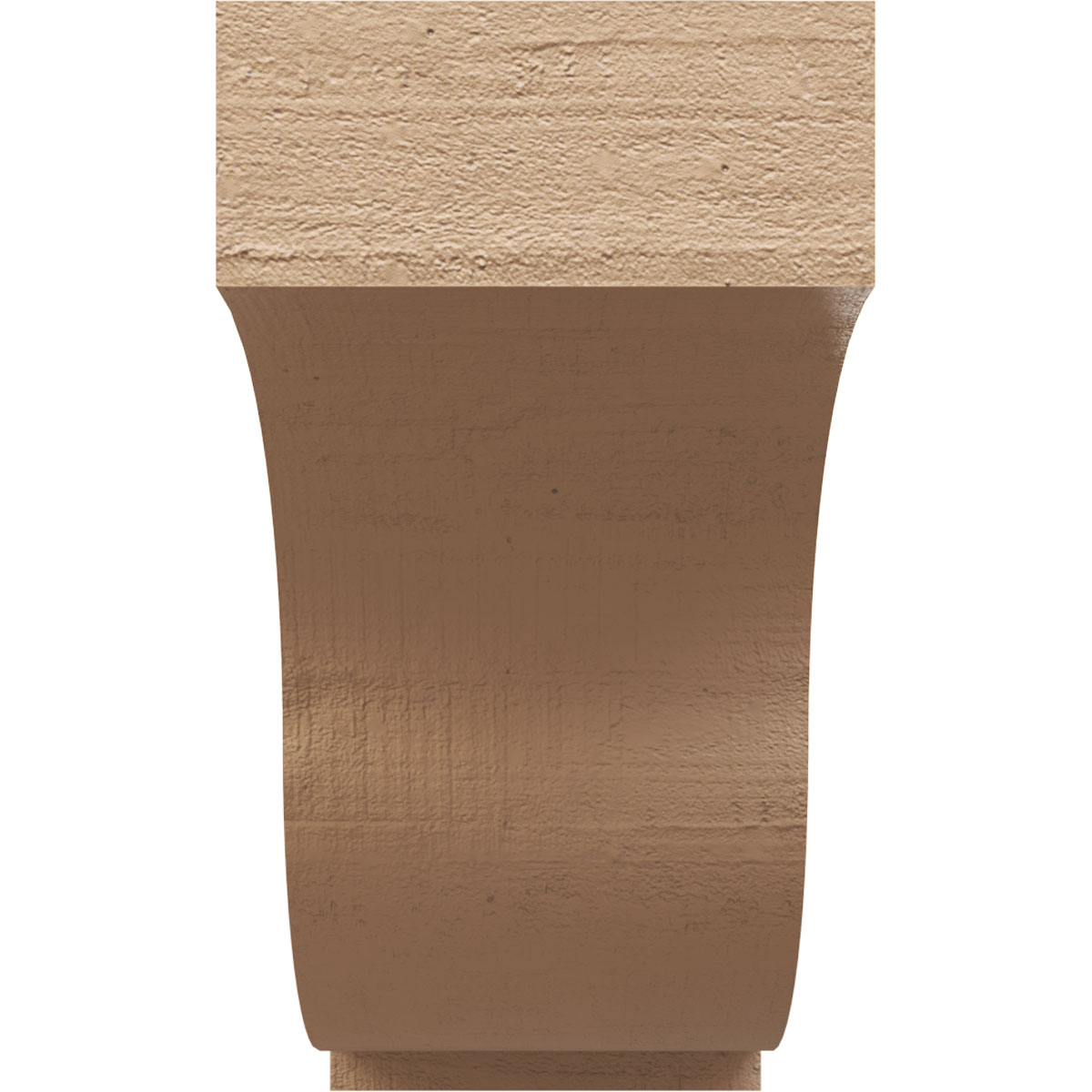 10"W x 30"D x 20"H Classic Van Buren Rough Cedar Woodgrain TimberThane Corbel, Primed Tan