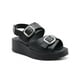 thumbnail image 1 of Sandalia Plataforma Dama Ajuste Doble Broche Color Negro negro 24, 1 of 7