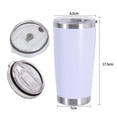thumbnail image 2 of Termo de coche de 600ml con tapa, termo de acero inoxidable, termo de doble capa, 2 of 5