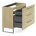 thumbnail image 4 of Randalco Denver 37" Modern Wood Bathroom Vanity with Sink in Ginger Oak/Black, 4 of 8