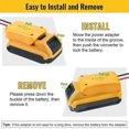 thumbnail image 4 of Power Wheel Adapter for Dewalt 20V Battery, with Fuse, Wire Terminals, 4 of 5