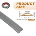 thumbnail image 2 of Cubierta de cable Uxcell 3.3FT, ocultador autoadhesivo, protector de cable para oficinas y exposiciones, madera gris, 2 of 6