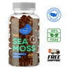 Irish Sea Moss Gummies for Adults & Kids, Blended with Organic Burdock Root and Bladderwrack, Thyroid Support Supplement - Detox & Gut Cleanse, Vegan, Non - GMO, 60 Gummies