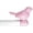 Baby Pink, variant on Urbanest 3/4-inch Cute Bird Designer Decorative Adjustable Window Treatment Curtain Single Rod Set, Heavy Duty, Baby Pink With White Rod, 84" to 120"