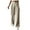 Khaki, variant on qolati Wide Leg Pants for Women Casual High Waisted Tie Side Plicated Palazzo Pants Trendy Loose Fit Summer Work Lounge Trousers