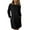 Black, variant on Busydd Women Dresses Solid Color Round Neck Fall Dress Trendy Long Sleeve Dress for Women Comfortable Mini Women's Casual Dresses with Pockets S