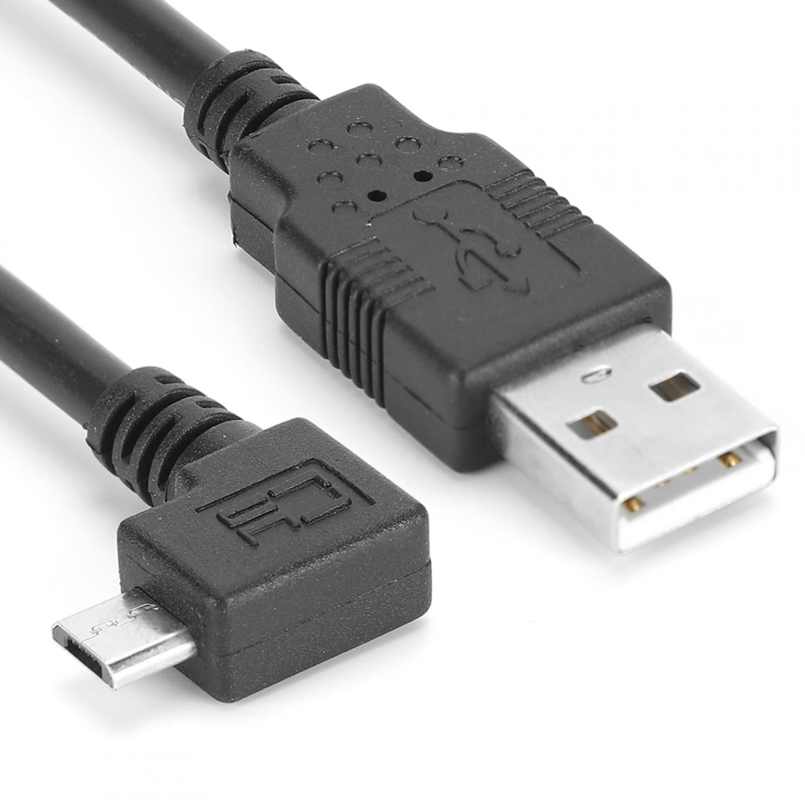 2ft Reversible USB-A Male to Reversible USB Micro-B Sync & Charger Cable Black 