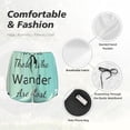 thumbnail image 4 of Balery Not All Those Who Wander Are Lost1 Pantalones cortos deportivos para mujer con forro y dos bolsillos, elásticos, para entrenamiento, gimnasio, yoga-Small, 4 of 7